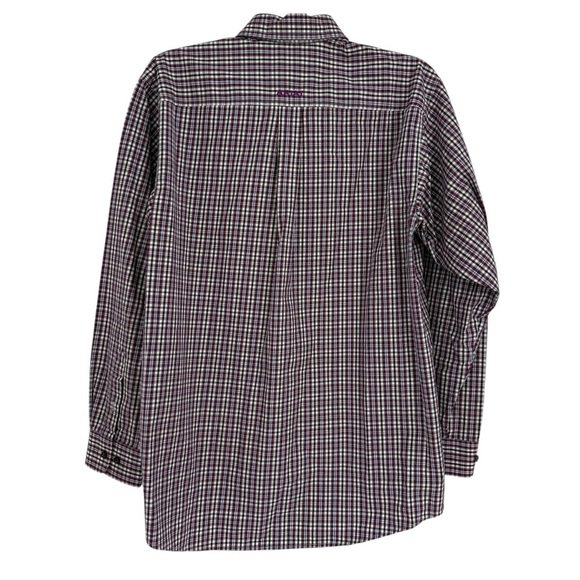 ARIAT Pro Series Mens Shirt purple Plaid Long Sleeve Button Down Size Large - Picture 2 of 10